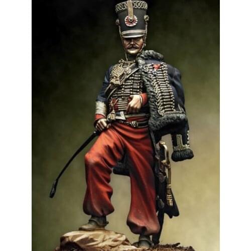 Resin Figure 1/24 75mm ancient officer stand include one Model Unassambled Unpainted Figure Building Kit