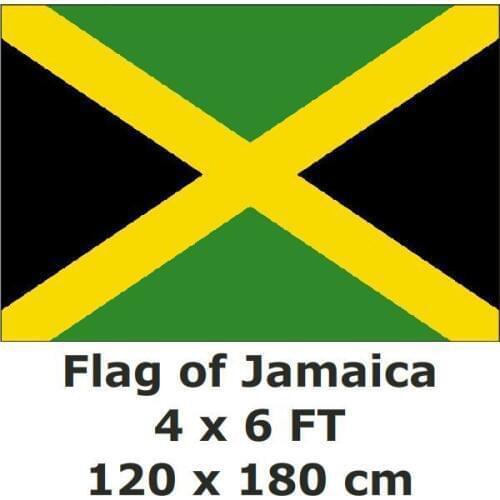 Jamaica 120 x 180 cm Flag 4X6FT 100D Polyester Large Big Jamaican Flags And Banners