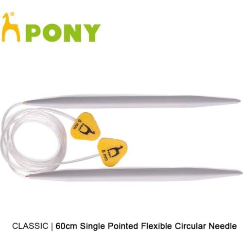 Pony 60cm Single Pointed Flexible Circular Needle