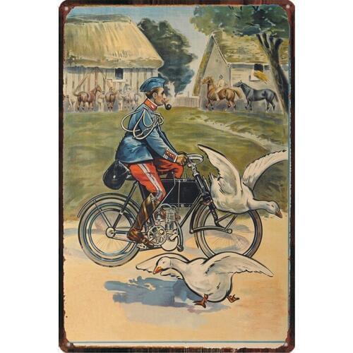 Classic Motorcycle Tin Signs Shabby Chic Metal Plate Retro Home Wall Music Bar Art Garage Decor Iron Poster Cuadros DU-2356