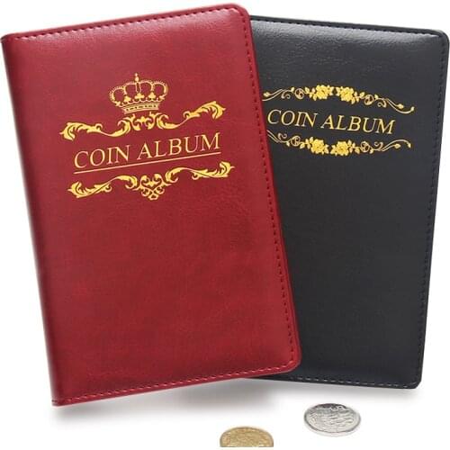 120 Coin Positions Coin Book Rose Leather Large-capacity Commemorative Coin Collection