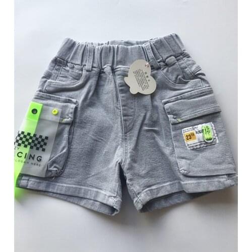 1piece /lot) 100% cotton 2021 new summer girl and boy soft jeans baby short pant 95cm 0-2 year old free shipping