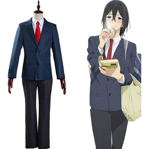 Anime Hori-san to Miyamura-kun Miyamura Izumi Cosplay Costume School Uniform Outfits Adult Men Halloween Carnival Suit