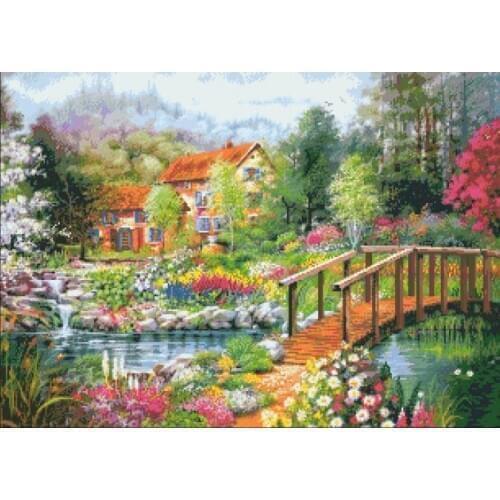 FJ032 For Needlework Kit NOT PRINTED Cross stich Painting Set Cross Stitch Kits Cross-stitch Embroidery Set Stitch Kits Cross