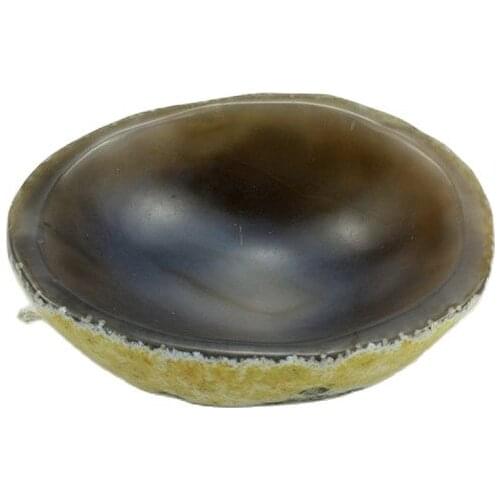 Natural agate raw ore raw stone ashtray pen wash jade palette