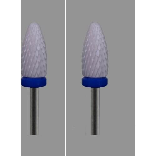 PINK-6PCS- Ceramic Nail Drill Bit - Flame Bit - (2042.060)