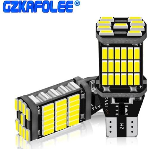 T15 led lights W16W LED Reverse Light High Power Bulb 4014 45-SMD Chipsets 7W 1800LM Error Free T15 lamp Backup Light