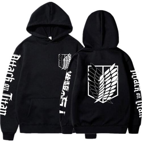 Attack on Titan Hoodies Anime AOT Merch Ackerman Levi Scout Regiment Graphic Men/Women Pullover Sweatshirt Loose Hoody