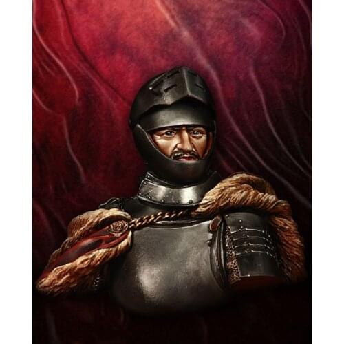 Unassambled 1/10 ancient warrior man bust Resin figure miniature model kits Unpainted