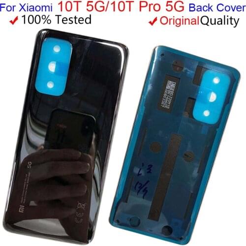 Original For Xiaomi Mi 10T Pro 5G Back Battery Cover Rear Door Housing Case For Xiaomi Mi 10T 5G Battery Cover Replacement