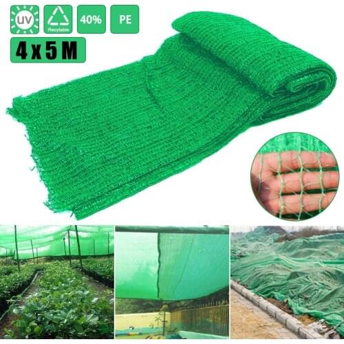 4*5M Anti-UV Sunshade Net Greenhouse Cover Car Bird Cover Outdoor Garden Sunscreen Sunblock Shade Cloth Net Plant Garden Net