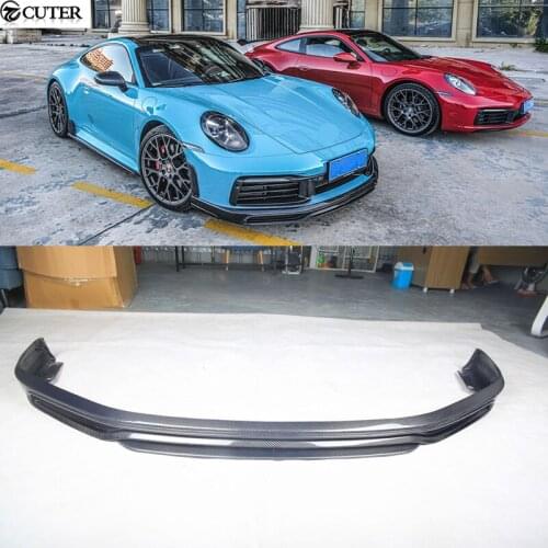 911 992 TA style Carbon fiber FRP front lip rear diffuser rear spoiler wing side skirts for Porsche 911 992 Carrera 991 2019