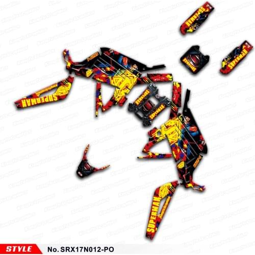 Aftermarket Graphics Vinyl Wraps Decal Sticker Kit for Sur-Ron Light Bee X S Electric Dirt Bike, Style No. SRX17N012-PO