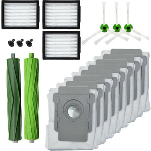 Promotion!Roll Brush Side Brush Hepa Filter Dust Bag for IRobot Roomba I7 E5 Series Robot Vacuum Cleaner Replacement Spare Parts