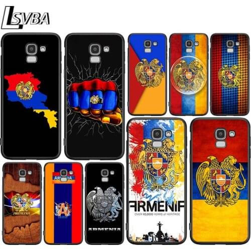 Armenia Armenians Flag for Samsung Galaxy J2 J3 J4 Core J5 J6 J7 J8 Prime duo Plus 2018 2017 2016 Soft Black Phone Cover