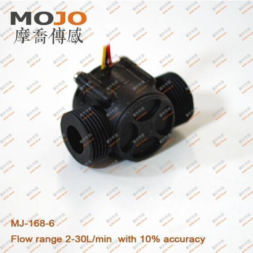 Flow Sensor MJ-168-6 G3/4'' Pulse Output Water Flow Meter Coffee Machine (10pcs/lots)