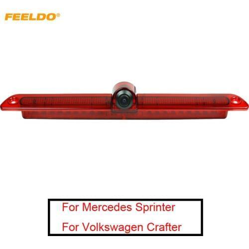 FEELDO 1Set Car Brake Light Rear View Parking Camera For Mercedes Sprinter Volkswagen Crafter With Brake Lamp #FD5209