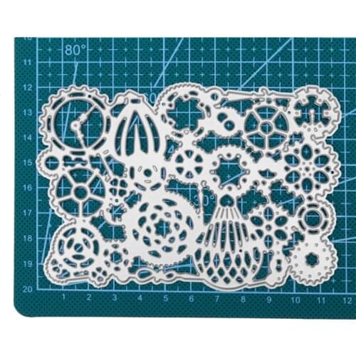 Gearwheel Metal Cutting Dies Scrapbooking Stencil DIY Paper Card Decorative Embossing Craft Dies New