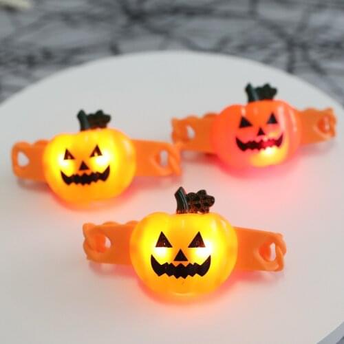Hot Pumpkin Shape Watch Halloween Theme Colorful Glitter Watch for Halloween Party Props Decoration TY66