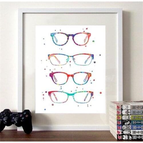 Art Prints And Posters Ophthalmology Modern Glasses Canvas Gift Wall Decoration Optometry Art Canvas Painting Wall Pictures