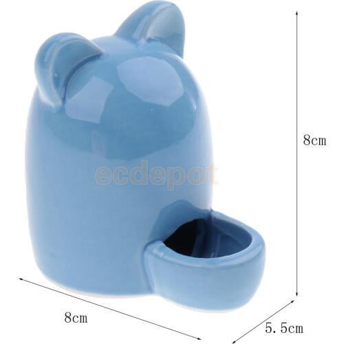 Ceramic Hamster Small Pet Automatic Water Drinker Feeder Color Random