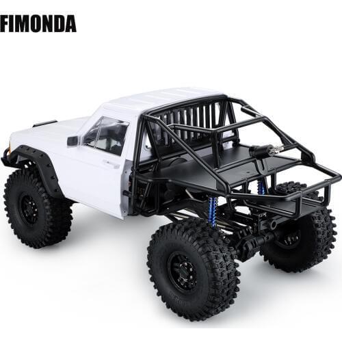 RC Cherokee Forward-Cab Body Rear Cage & 313mm Wheelbase Complete Frame Chassis for 1/10 RC Crawler Traxxas TRX4 SCX10 II Redcat