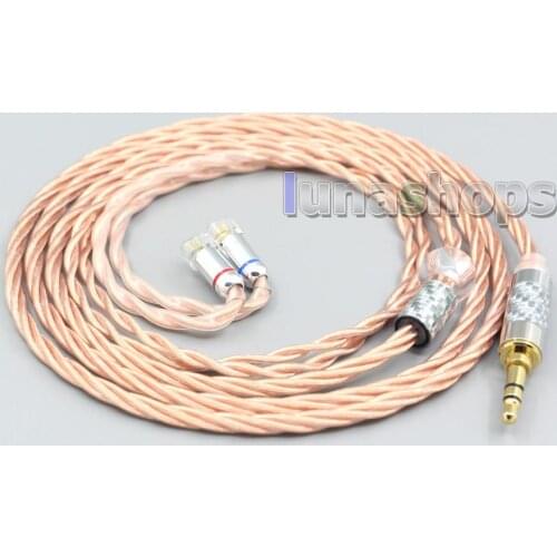 LN007194 Silver Plated OCC Shielding Coaxial Earphone Cable For UE11 UE18 pro QDC Gemini Gemini-S Anole V3-C V3-S V6-C