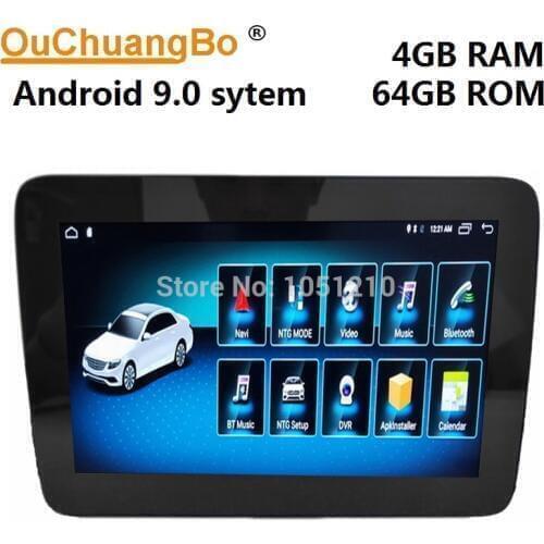 Ouchuangbo multimedia player gps radio for Mercedes Benz SLK 200 250 350 2010-2018 with 8 inch 8 core 4GB+64GB Android 9.0