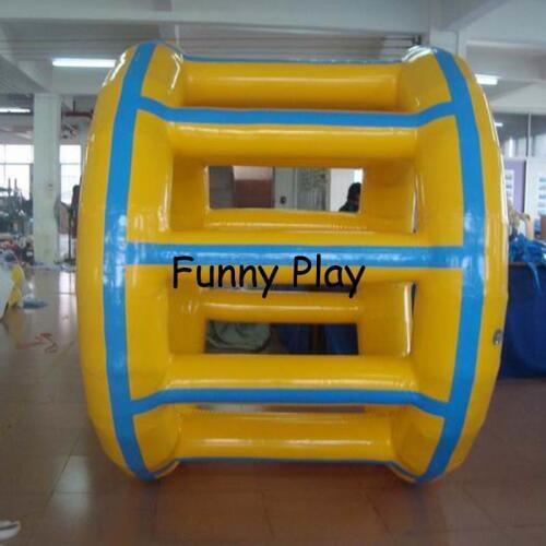 Inflatable wheel roller PVC custom color inflatable water roller,Kids walk on wheel inflatable water roller for water playground