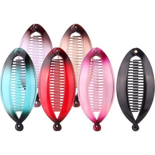 New Arrival Large Size Fish Shape Hair Clips Ponytail Holder for Women Girls Banana Clips Crabs Claws Hair Styling Accessories
