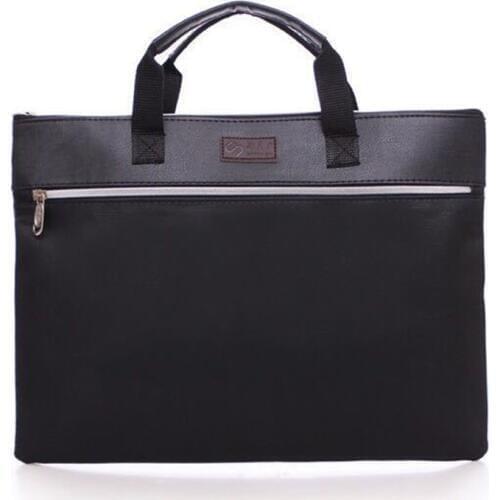 A4 Filing Product PU Leather File Folder Luxury Business Document Bag Meeting Handbag Tote Zipper Office Briefcase Case Supplies