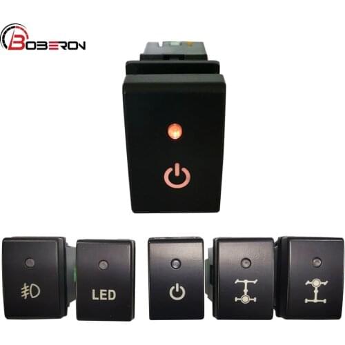 Car Front Fog Light LED Power On Off switch Front Rear Diff Lock Switch Button for Suzuki Jimny 2007 - 2015