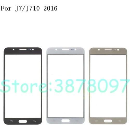 Touch screen Front Glass Cover For Samsung Galaxy J7 2016 J710F J710 Touch Screen Panel Replacement