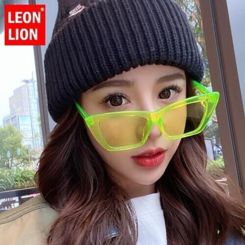 LEONLION Cat Eye Sunglasses Women Retro Cateye Sun Glasses Women Eyewear Luxury Brand Designer Sunglasses for Women Gafas De Sol
