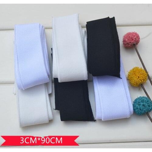 Knitted stretch fine ribbed T-shirt round neckline short cuffs DIY ribbed closure, no ball, no color fade