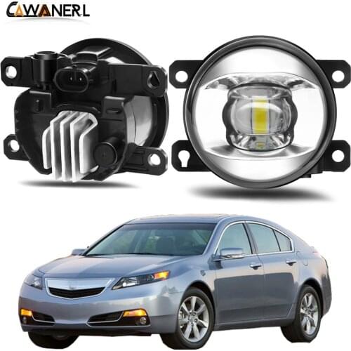 Fog Light Assembly 30W Car Driver + Passenger Side LED Lens Fog Lamp Daytime Running Light H11 12V For Acura TL 2012 2013 2014