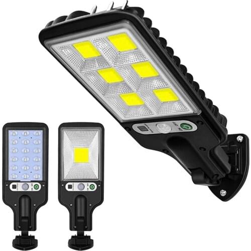 Solar Street Lights Outdoor Solar Lamp With 3 Light Mode Waterproof Motion Sensor Security Lighting for Garden Patio Path Yard