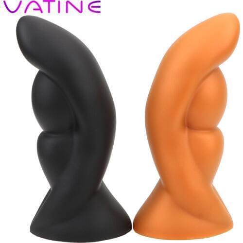VATINE Anal Plug Anus Stimulator Sex Toys For Man Woman 4 Sizes Super Huge Size Butt Plugs Big Anal Beads Prostate Massager