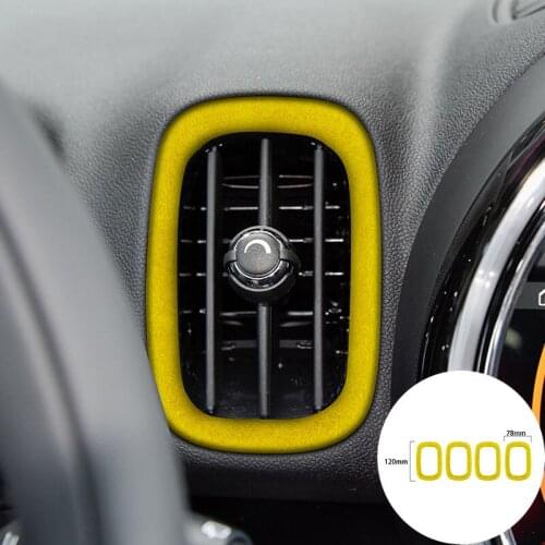 For BMW F54 F60 2018-2020 Alcantara Suede Wrap Car Air Conditioning Outlet Panel Trim Stickers Cover Mouldings Car-styling