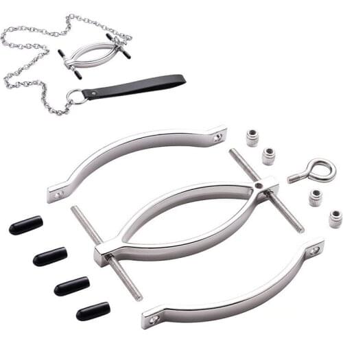 Labia Clip Pussy Spreader Stimulator Bondage Sluts Adult Games Fetish SM Torture Gear Clitoris Clamps Humiliation Play Roleplay