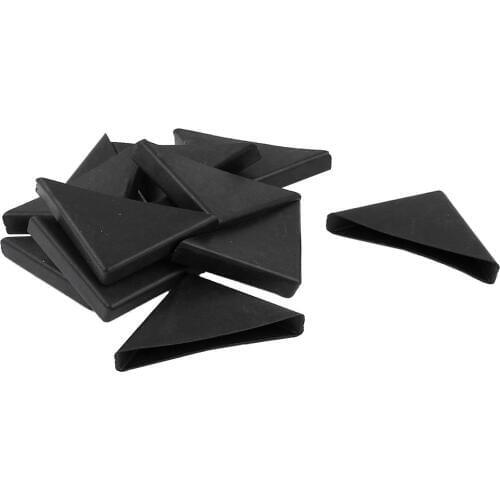 12 Pc Shape Triple-cornered Glass Table Corner Protector Cushion 10mm x 75mm