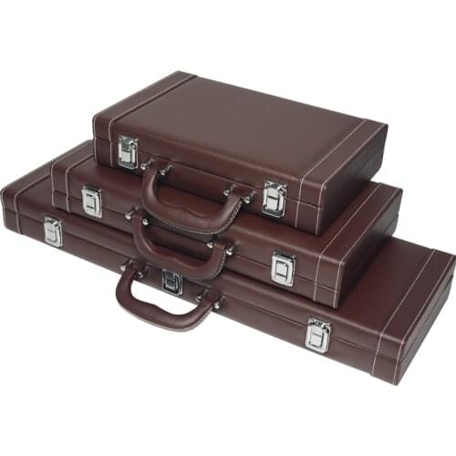 200/300/500 PU Poker Chips Container Professional Texas Poker Chip Sets Leather Suitcase Casino Game Accessory Case High Quality