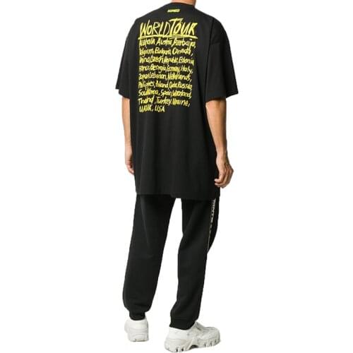 2021 new letter printing short-sleeved T-shirt men and women pure cotton loose fashion T-shirt