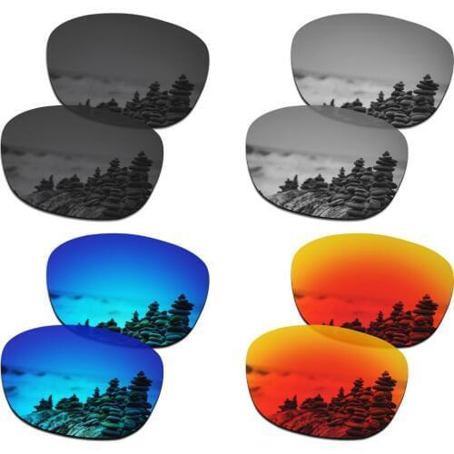 SmartVLT 4 Pairs Polarized Sunglasses Replacement Lenses for Oakley Drop In - 4 Colors