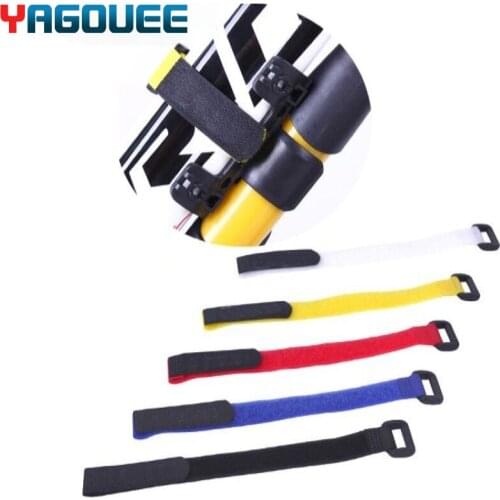 5pcs Sports Cycling Riding Adjustable Nylon Bicycle Handlebar Seatpost Tie Straps Accessories