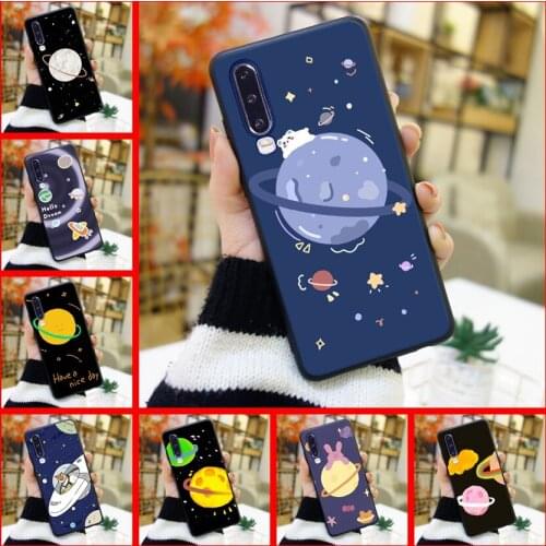 Phone Case For Huawei P30 Lite Pro P20 Lite 2019 Case Silicone Cute Space Star Back Cover For Huawei P Smart Z P Smart Plus 2019