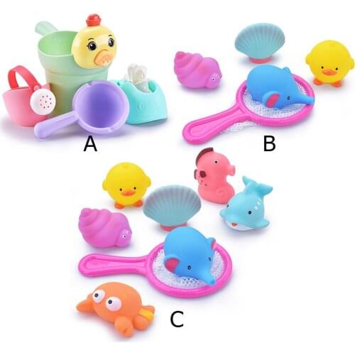 Baby Beach Toys Sandbox Play Sand Water Set Plastic Bucket Castle Mould Water Play Cart Kids Gifts Summer Toys