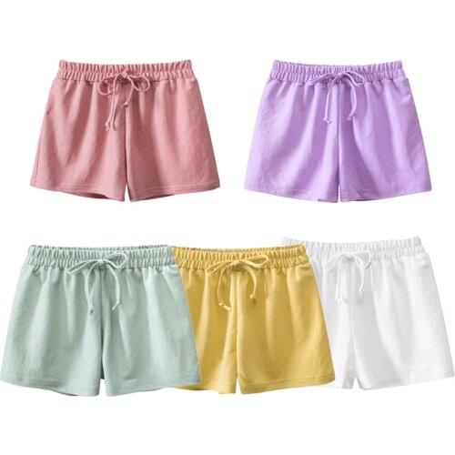 Children Shorts Baby Girls Korean Solid Color Shorts Toddlers Children Casual Clothing Girls Summer Pants 2-10 Years