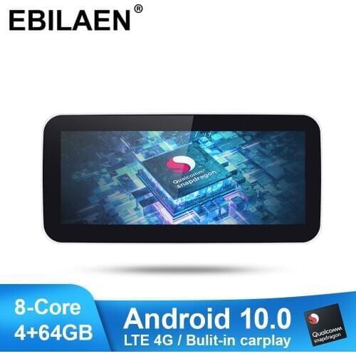 EBILAEN Car Multimedia Player for Mercedes Benz C Class W205 2014-2018 Android 10.0 Autoradio Navigation 10.25' IPS Screen GPS