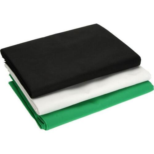 DAWNKNOW Photography background Black Muslin Solid color screen cotton backdrop lighting for Photo studio Chromakey